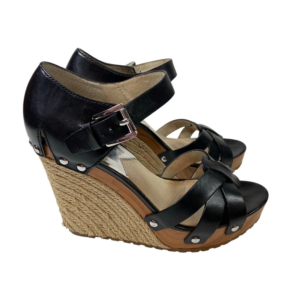 Michael Kors The Jet Set 6 Wedge Platform Heels Women's Shoes Size 9M